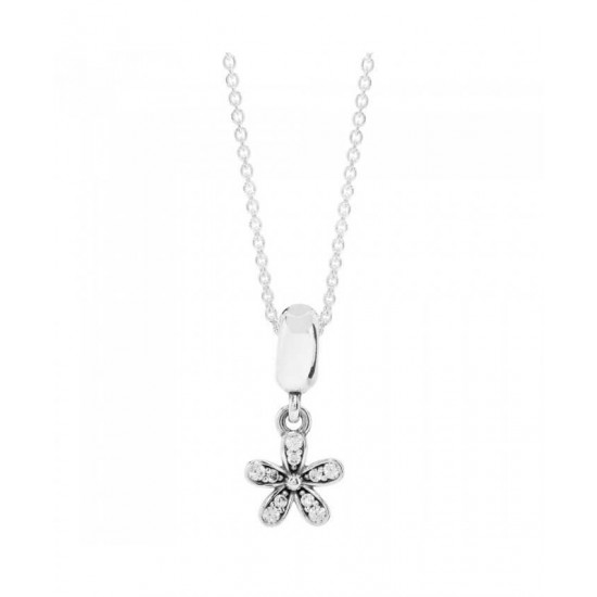 Pandora Necklace-Silver Daisy Jewelry