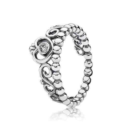 Pandora Ring-Silver Cubic Zirconia Tiara Jewelry