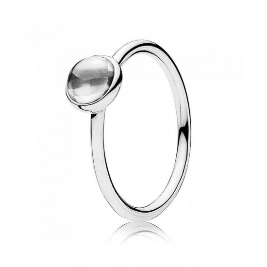 Pandora Ring-Silver Poetic Droplet Jewelry